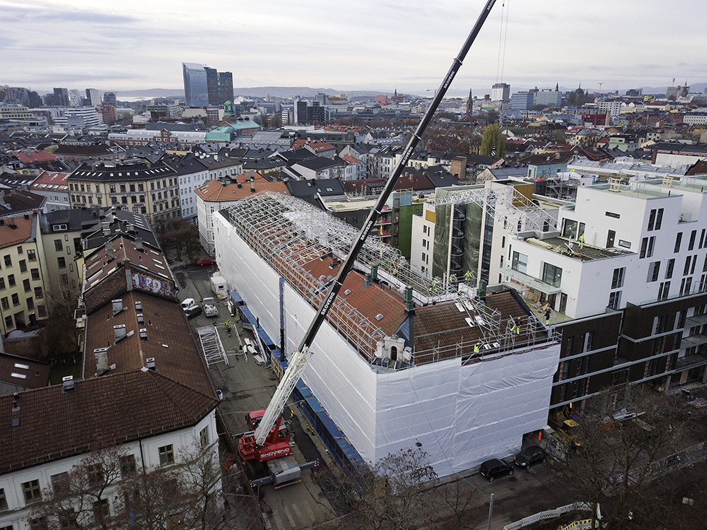 kirkegårds gate 2 topp still stillas utleie tak over tak oslo