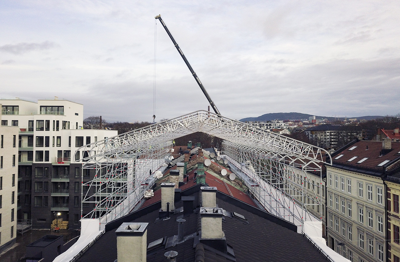 kirkegårds gate 2 topp still stillas utleie tak over tak oslo